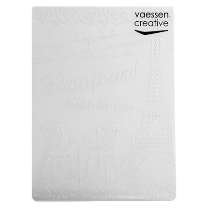 Vaessen Creative • Plaque à embosser bistro français