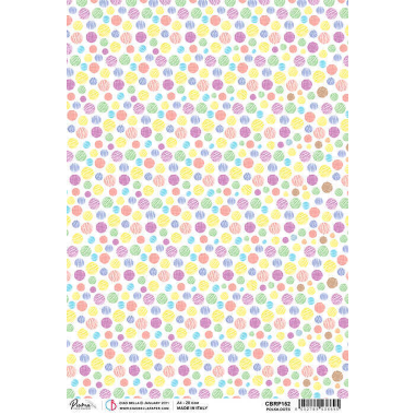 Papier de riz A4 Pois