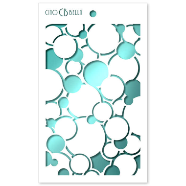 Pochoir de texture 5"x8" Bulles
