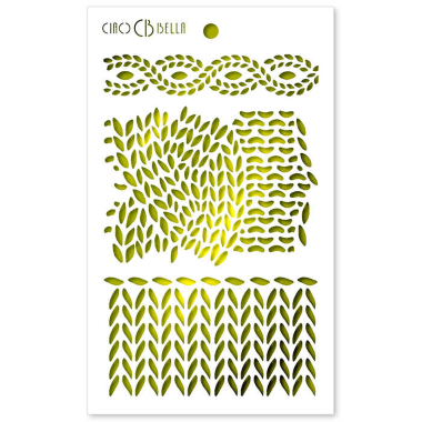 Pochoir de texture 5"x8" Tricot