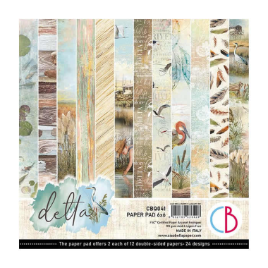 Bloc de papier Delta 6"x6" 24/Pkg