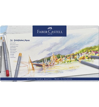 (FC-114636) Crayons aquarellables FC Goldfaber en étui de 36 Creative Studio