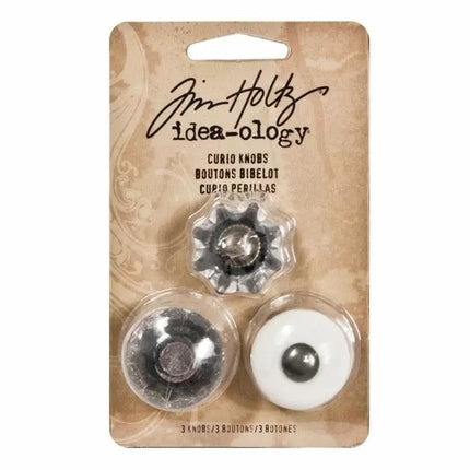 Idea-ology • Tim Holtz boutons de curiosité 3pcs