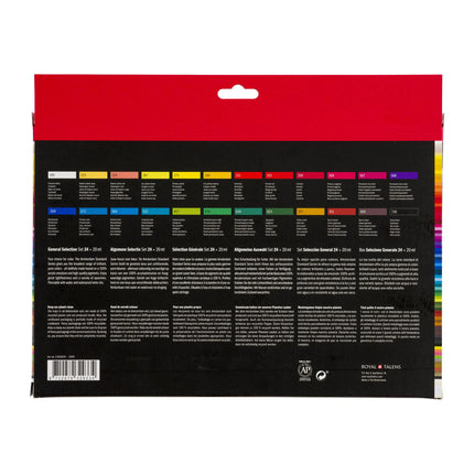 Amsterdam • Acryliques de la gamme Standard, assortiment général, set 24x20ml