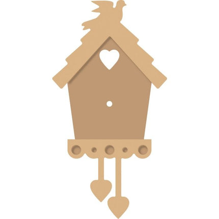 Vaessen Creative • MDF Horloge maison pour oiseaux