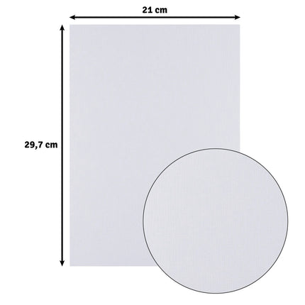 Florence • Papier cartonné effet lin 250g A4 blanc 10x