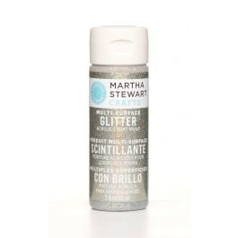 Martha Stewart • Peinture à paillettes 59ml Antique silver