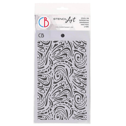 Pochoir de texture 5"x8" Art fluide