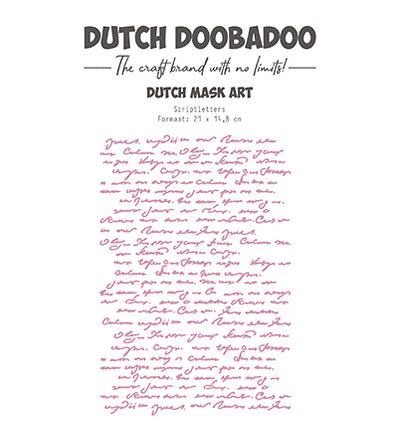 Pochoir DDBD Lettres de style manuscrit artistique