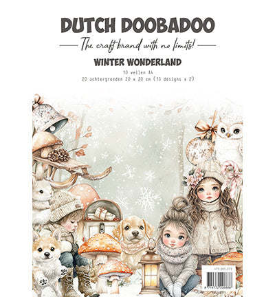 DDBD Set de papiers de collage Winter Wonderland