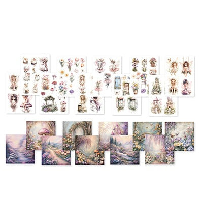 Ensemble de papiers de collage DDBD Sources forestières