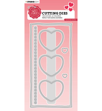 Matrice de découpe SL cœurs Slimline Sweet Stories n°458