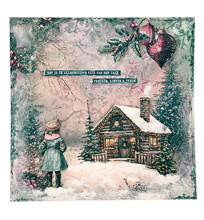 Éléments en papier JMA 35 éléments de collage Christmas Blush n° 45