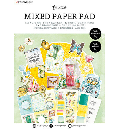 Bloc de papier mixte SL Fresh Citrus Essentials n°21