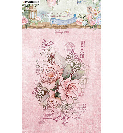 JMA Tampon transparent Envoi de roses Moments romantiques n°481