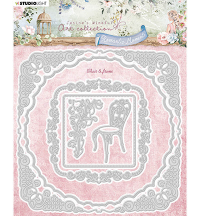 JMA Matrice de découpe Chaise et cadre Moments romantiques n°572