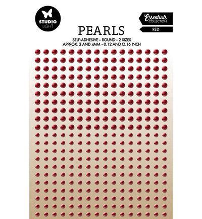 SL Perles autocollantes Perles rouges Essentials n° 24