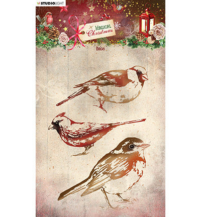 SL Tampon transparent Oiseaux Magical Christmas n° 499