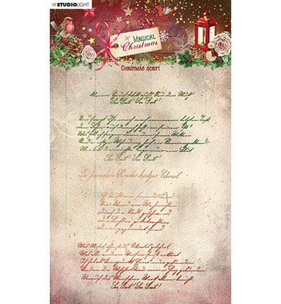 SL Tampon transparent Écriture de Noël Magical Christmas n° 501