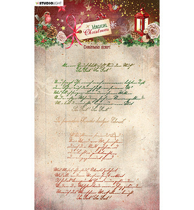 SL Tampon transparent Écriture de Noël Magical Christmas n° 501