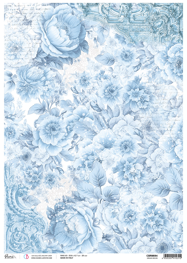 PAPIER DE RIZ A3 DÉCOR DE RÊVE