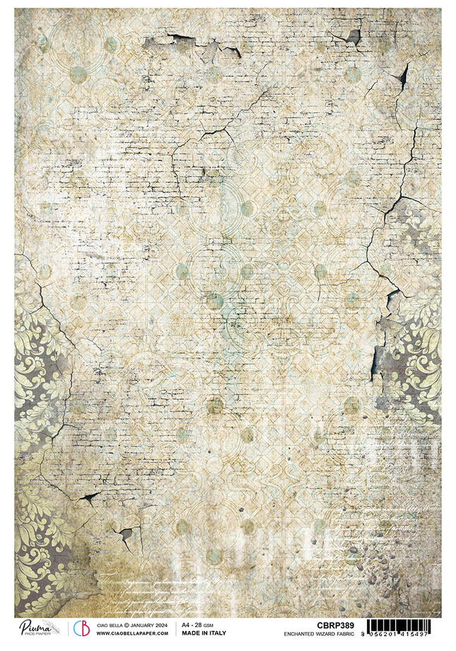 PAPIER DE RIZ A4 TISSU DE SORCIER ENCHANTÉ