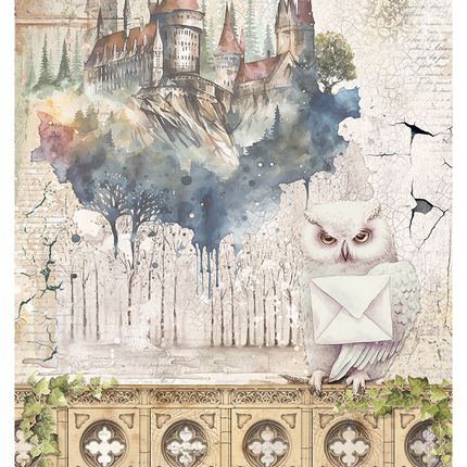 PAPIER DE RIZ A4 CHÂTEAU MAGIQUE