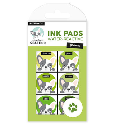 CCL Coussinets d’encre verts réactifs à l’eau Essentials n°22