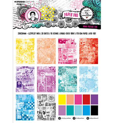 Bloc de papiers de création ABM Mono postage fun Signature Collection n°131