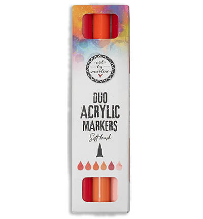 Marqueurs acryliques duo rouges ABM Essentials n°27