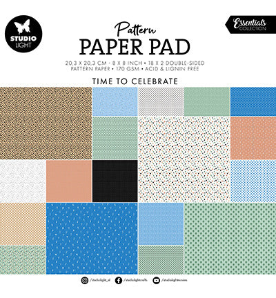 SL Bloc de papier à motifs Motifs d'arrière-plan Essentiels nr.154