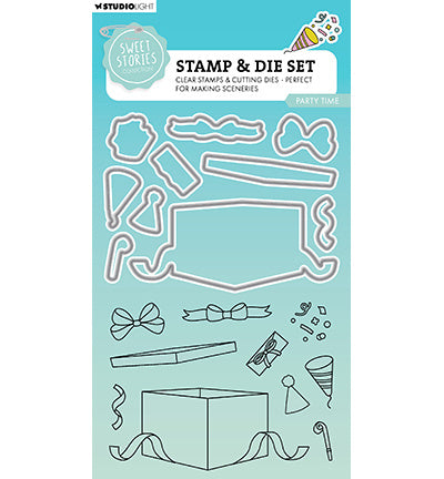 Tampon et matrice de découpe SL C’est la fête Sweet Stories n°79