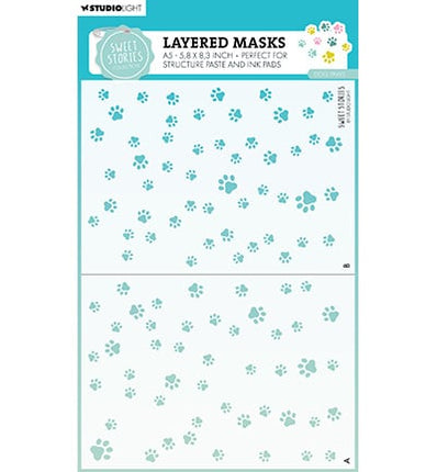Masque SL empreintes de pattes de chien Sweet Stories n°272
