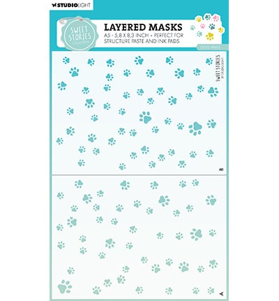 Masque SL empreintes de pattes de chien Sweet Stories n°272
