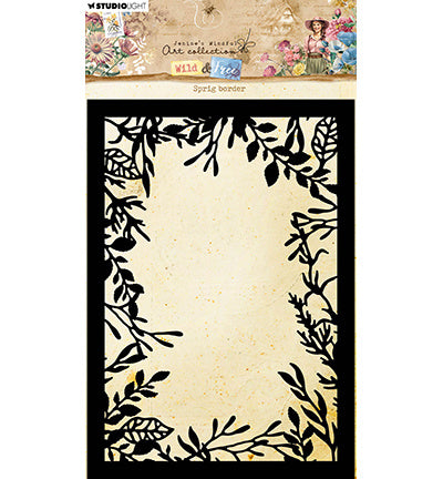 Pochoir JMA Bordure de brindilles Wild & Free n°283