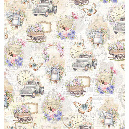 Papier de riz A4 Maison et jardin