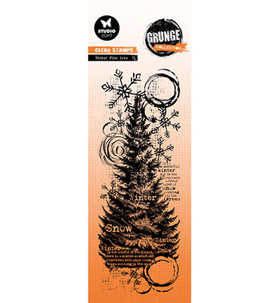 Tampon transparent GR Pin d’hiver Collection Grunge n°678