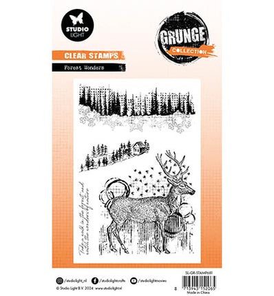 Tampon transparent GR Merveilles de la forêt Collection Grunge n°681