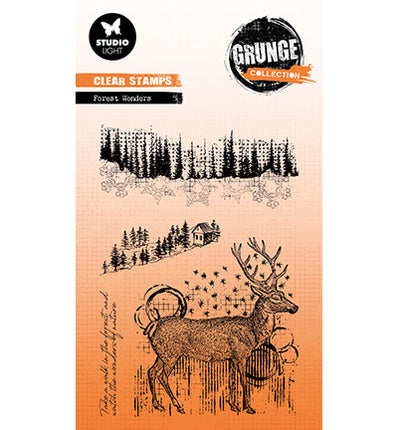 Tampon transparent GR Merveilles de la forêt Collection Grunge n°681