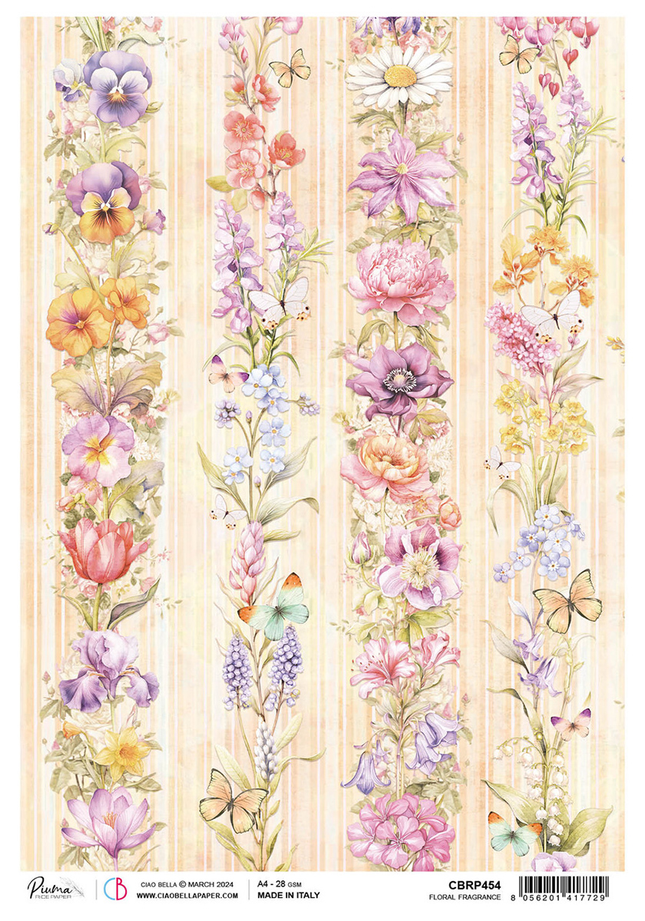 PAPIER DE RIZ A4 PARFUM FLORAL