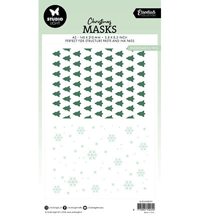 SL Pochoir Flocons de neige et arbres Essentials n° 291