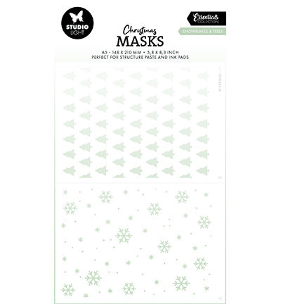 SL Pochoir Flocons de neige et arbres Essentials n° 291