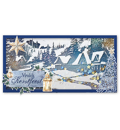 Feuille d’acétate SL Ville enneigée, pins et versets Essentiels n°07