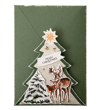 SL bloc de papier découpé Festive Forest Essentials nr.204