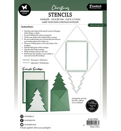Pochoir SL Tree Envelope Essentials n°03