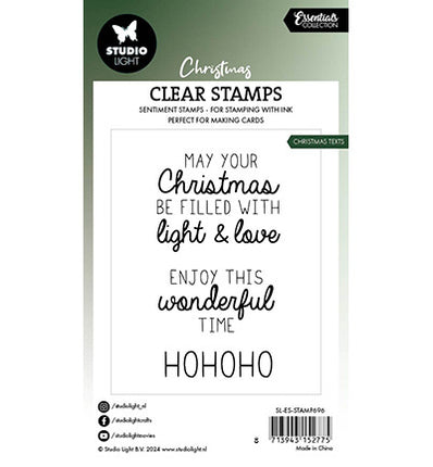 Tampon transparent SL Textes de Noël Essentials n°696