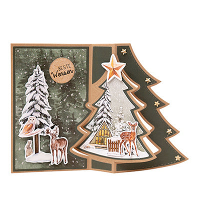 SL bloc de papier découpé Festive Forest Essentials nr.204