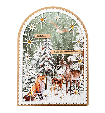 SL bloc de papier découpé Festive Forest Essentials nr.204