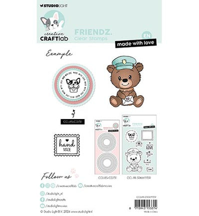 CCL tampon transparent EN Made with love Friendz nr.709