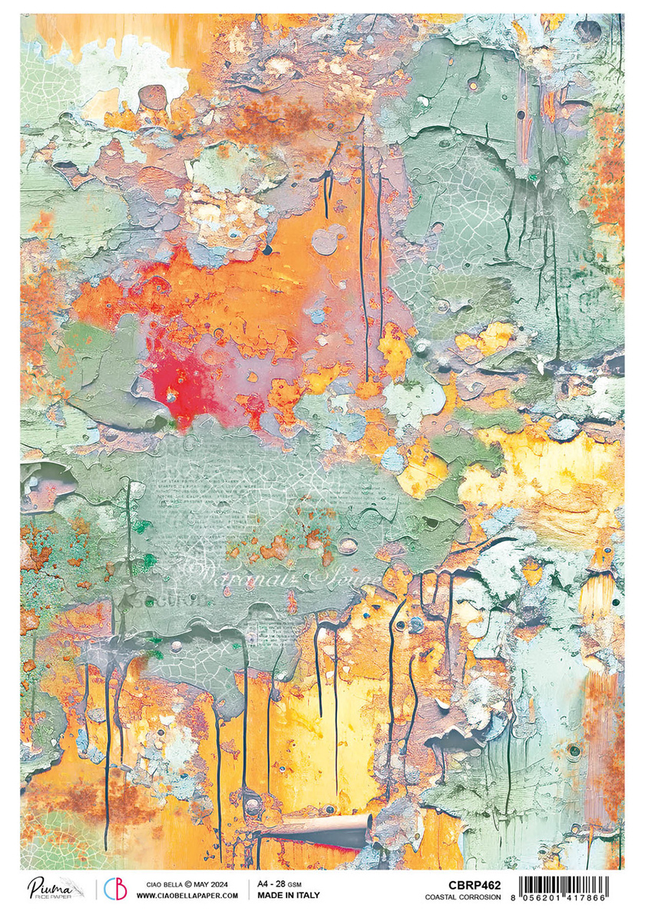 Papier de riz A4 Corrosion côtière